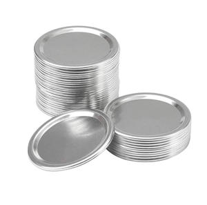 Tapas de enlatado de <span class=keywords><strong>boca</strong></span> regular 70mm 86 Tapa de rosca de metal separada y dividida de dos piezas para tarro Mason - Product Image 5