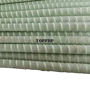 Barres d'armature en fibre de verre FRP GFRP pour la renforcement des bâtiments, des tunnels de métro et des autoroutes - Product Image 1