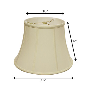 HMS 16 \ "campanello in avorio con paralume in stile Monay Shantung, lusso, stile asiatico, lampada da interni, in Rattan, in tessuto per la casa - Product Image 5