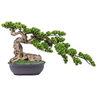 Grand arbre artificiel réaliste en pin bonsai de 120 cm (4 pieds), écologique, résistant aux UV, pour décoration intérieure/extérieure, salon, bureau