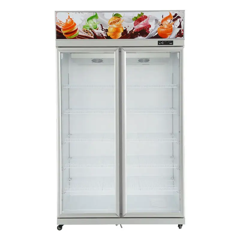 High Quality Commercial Merchandising Refrigeration Equipment 1~3 Doors Drink Display Showcase Supermarket Refrigerator Freezer