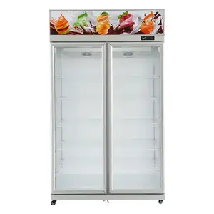 하이 퀄리티 상업용 머천다이징 냉동 장비 1 ~ 3 도어 음료 디스플레이 쇼케이스 슈퍼마켓 냉장고 냉동고