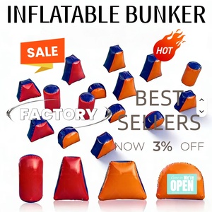 Bunkers gonflables colorés pour paintball, obstacles de jeu CS, arène de jeu interactive, bunkers pour jeu de tir en équipe sur terrain - Product Image 4