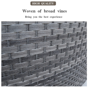 Moderne Waterdichte Halve Cirkel Bankstel Goedkope Outdoor Rieten Patio Tuin Rotan Meubels Voor Theetafel Woonkamer Park - Product Image 3