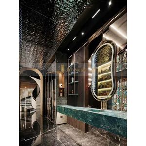 ANN3518 New Design <b>Mirror</b> Ripple 300 Series ASTM Stainless Steel 0.8mm Durable <b>Sheet</b> for Interior Decoration Project - Product Image 1