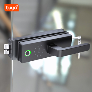 Serratura Intelligente per Porta in Vetro Tuya con Accesso Tramite Impronta Digitale e Carta, Serratura Digitale Automatica per Porte in Vetro - Product Image 1