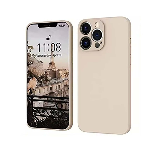 Soft Touch Series Premium Soft Silicone Rubber Full Body Protective Bumper Case for iPhone 13 13 Pro Max
