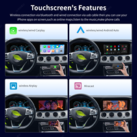 Autoradio Android Autoabc Dual 12.3"+12.3" NTG5.5 avec écran tactile Carplay, tableau de bord numérique, Mercedes-Benz Classe E W213