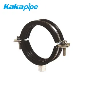 Personnalisation de support de haute qualité Colliers de serrage en acier galvanisé EPDM avec cercle en caoutchouc