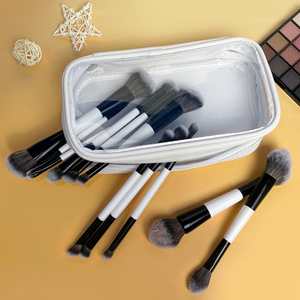 Thiết Kế Mới Đôi Kết thúc Khuôn Mặt Ban Đầu Mini Cao Cấp Du Lịch Sang Trọng Kỹ Thuật Thực Chất Lượng Cao Chuyên Nghiệp Trang Điểm Bàn Chải Thiết Lập - Product Image 1