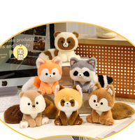 Jouet en peluche personnalisé UYEAH, lapin, ours, porte-clés en peluche, logo de l'entreprise imprimé, vêtements en peluche, jouet en peluche raton laveur personnalisé