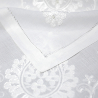Nappe en polyester faite à la main nappe de perles pour la maison couverture de table de restaurant de mariage dentelle de broderie personnalisée vente en gros