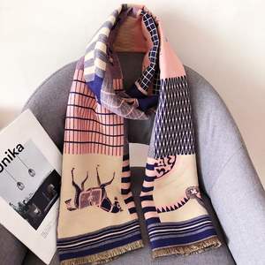 ファッション馬パシュミナショール暖かいカシミアスカーフ2021年冬最新デザインスタイル女性 - Product Image 4