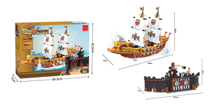 Winco 27005 Hoàng Gia Vs Cướp Biển Tàu Khối Xây Dựng Trẻ Em Khối Sao Máy Bay 866Pcs + Đồ Chơi Xây Dựng Gạch - Product Image 6