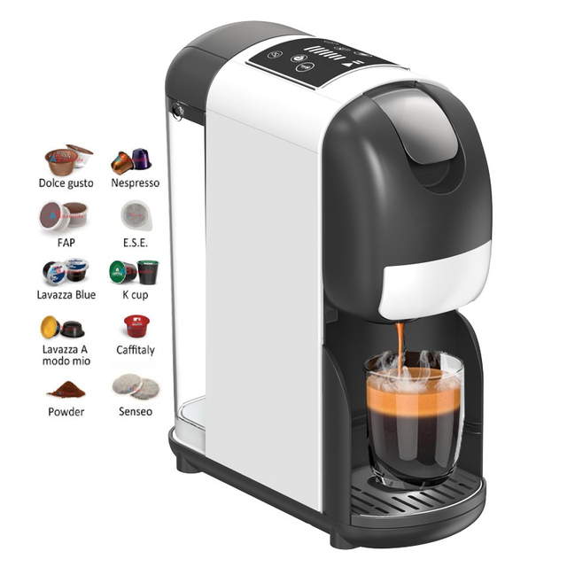 Custom Logo 20 Bar Pump All in 1 NP DG Cappuccino Multi Capsule Coffee Maker Italy Capsule Espresso Coffee Machine for Household