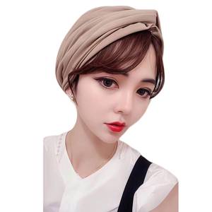 YASEEN ethnic style solid color Islamic Muslim headscarf, head cover, chemotherapy cap, <b>hat</b> <b>for</b> women - Product Image 3