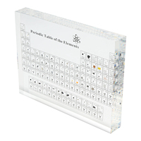 Acryl-Perioden system mit gedruckten Elementen Desktop Lucite Chemical Periodic Table Block für Chemie liebhaber
