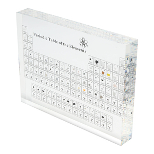 Table périodique en acrylique avec <span class=keywords><strong>éléments</strong></span> imprimés, bloc de Table périodique chimique de Lucite de bureau pour les amateurs de chimie - Product Image 6