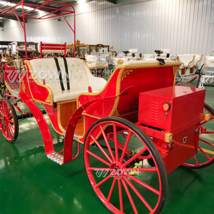 Calèche de tourisme de style royal européen à 4 roues, chariot victorien vintage pour sites touristiques, parcs à thème et événements de mariage - Product Image 6