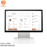 PSJ8500 Machine de point de vente à écran tactile capacitif double en aluminium moulé sous pression Linux/Windows/Android Résolution 1920x1080