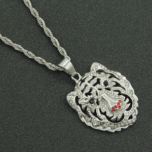 Collar con Colgante de Cabeza de León de Aleación Personalizado, Cadena de Acero Inoxidable Estilo Hiphop, Collar para Hombre, Joyería de Moda al por Mayor - Product Image 2