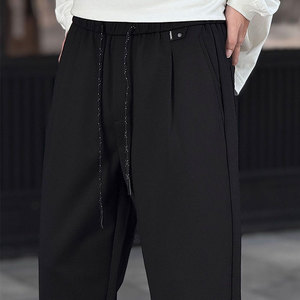 <span class=keywords><strong>Pantalon</strong></span> slim en lin <span class=keywords><strong>chino</strong></span> kaki pour homme <span class=keywords><strong>Pantalon</strong></span> court italien de sport d'hiver formel pour homme - Product Image 3