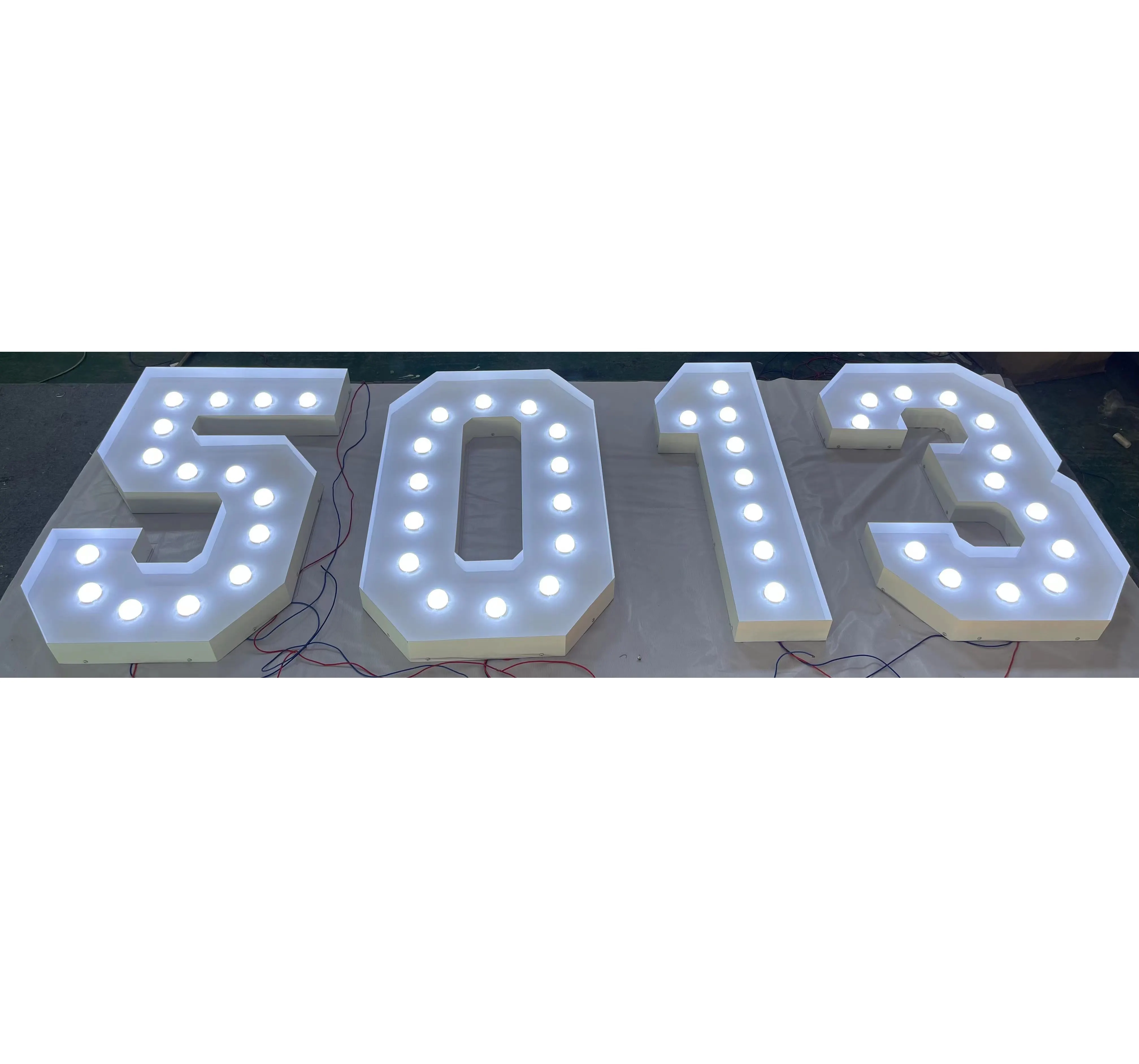 Large Electronic Logo For Wedding Proposal Decoration Led Acrylic Letter Sign