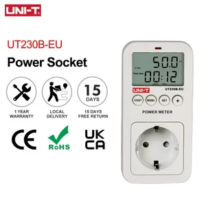 UT230B-EU วัตต์มิเตอร์ เครื่องวัดแรงดันไฟฟ้า ความถี่ กำลังไฟฟ้า จอ LCD ตรวจสอบการใช้พลังงาน สีขาว ผลิตในประเทศจีน - Product Image 3