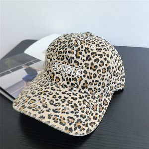 Leopard Print <b>Baseball</b> <b>Cap</b> Unisex Twill Duckbill Hat Shade Spring Summer JUNGLE Embroidered - Product Image 3