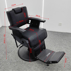 Sillón de Barbería Clásico Gris, Exclusivo para Barberías, Muebles de Peluquería y Salón de Belleza, Sillas de Barbería para Barbería - Product Image 6