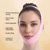 Masque de compression visage V-Line, sangle de lifting des plis nasogéniens, réducteur de double menton, bandage amincissant complet pour le visage, 1 an