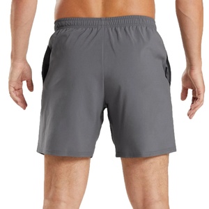 กางเกงขาสั้นคาร์โก้ลำลองผู้ชายขายส่ง มีกระเป๋า สำหรับออกกำลังกาย สกรีนโลโก้ได้ ระบายอากาศ น้ำหนักเบา เอวยางยืด ผ้าแคนวาส ยาวถึงเข่า - Product Image 5