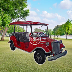 Carros de Turismo de golf con pilas antiguas de 8 plazas Carrito vintage <span class=keywords><strong>Mini</strong></span> coche de turismo clásico eléctrico - Product Image 4