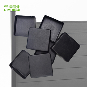 Linyuanwai OEM 70*70 alliage d'aluminium clôture poteau tuyau couverture Tube chaise glisse insérer finition bouchon carré tube embouts - Product Image 4