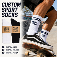 Chaussettes écologiques personnalisées avec logo et motif, taille et couleur sur mesure, pour adultes, course à pied, tennis, marche, sport en plein air au printemps