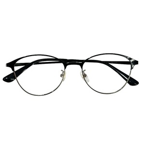 Nuevas Gafas Ópticas Unisex con Montura Redonda de Media Montura, Lentes de PC Ultraligeras con Protección Contra la Luz Azul, Modelo F96 Primavera 2025 - Product Image 4