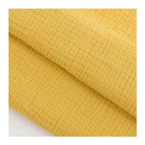 Produttore 100% <span class=keywords><strong>cotone</strong></span> crêpe doppio strato di garza di <span class=keywords><strong>cotone</strong></span> organico tessuto di mussola bianco <span class=keywords><strong>Seersucker</strong></span> per abbigliamento per bambini - Product Image 3