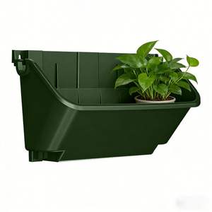 Meilleures ventes - <span class=keywords><strong>Grand</strong></span> pot de jardin en plastique, écologique, suspendu au mur, empilable verticalement, pour l'intérieur - Product Image 4