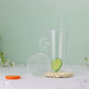 Gobelet en plastique à logo coloré, idéal pour les cafés et les boissons froides – Vente chaude - Product Image 1