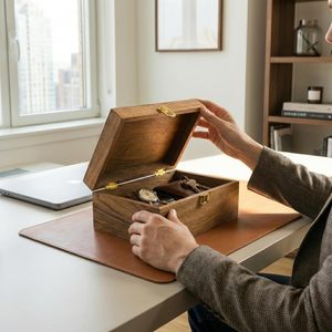 Caja de Madera Personalizada con Tapa Abatible, Caja de Almacenamiento de Joyas de Madera, Caja de Regalo para Amigos - Product Image 5