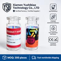 Étiquettes autocollantes pour flacons YSB, holographiques, personnalisées, modèles de conception gratuits, 2 ml, 3 ml, 10 ml