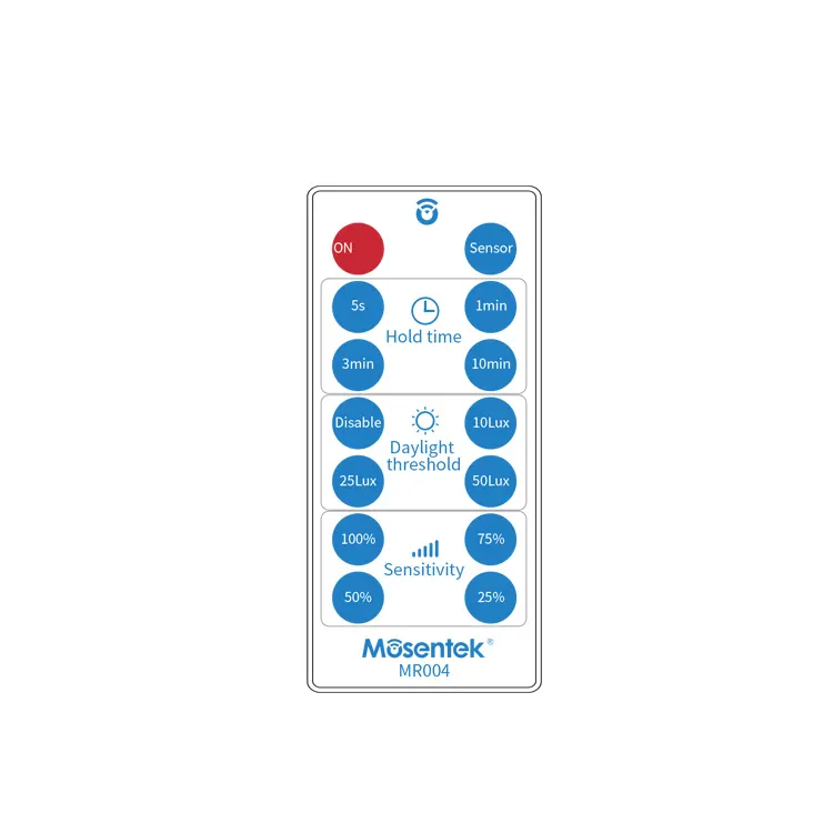 Ekonomik sürüm IR uzaktan kumanda için/kapalı hareket sensörü anahtarı uzaktan kumanda için occupency sensörü ayarı