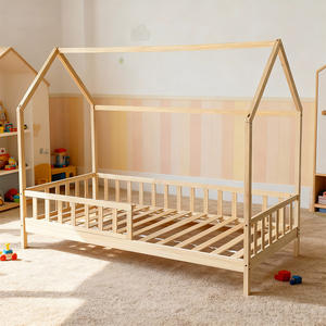 Muebles de Dormitorio <span class=keywords><strong>Infantiles</strong></span>, Cama <span class=keywords><strong>Montessori</strong></span> de Madera para Niños, Cama Infantil para Niños Pequeños - Product Image 4