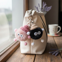 Porte-clés en peluche monstre Kawaii personnalisé, mignon et moelleux, mini poupée en peluche, pendentif, breloque de sac, ornement suspendu