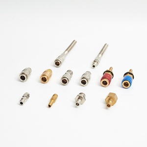 Mini Connettore Pneumatico Rapido Tipo Europeo, Raccordo in Ottone 5mm Tipo Parker Rectus 21, Modello OEM E05 BSPT/NPS - Product Image 2