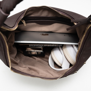 Nouveau Sac à Main Hobo Demi-Lune en Cuir Véritable pour Femme 2026, Design Vintage de Luxe, Bandoulière Chaîne, Portable, Effet Peau de Serpent - Product Image 5