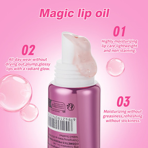 Lip Gloss Vegan Warna <span class=keywords><strong>Pink</strong></span> Berubah Sesuai PH, Lip <span class=keywords><strong>Oil</strong></span> Tinted Plumping, Pewarna Bibir, Pelembab, Lip <span class=keywords><strong>Oil</strong></span> Ajaib - Product Image 4