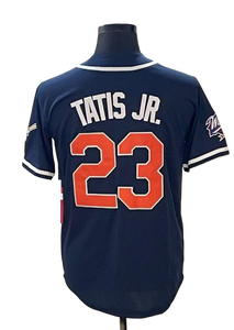 Jersey Cosido para Hombre al por Mayor 2026 San <span class=keywords><strong>Diego</strong></span> 23 # Tatis Jr. 13 # Machado 11 # Darvish <span class=keywords><strong>2</strong></span> #   Bogaerts 3 # Camiseta de Béisbol Americana Merrill - Product Image 6