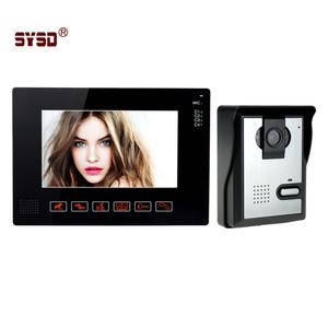 Gece görüş ile HD kablolu Video kapı zili su geçirmez güvenlik interkom erişim kontrol sistemi görsel kapı zili telefon - Product Image 1