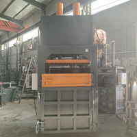Presse hydraulique verticale à double cylindre de 60 tonnes pour bouteilles en plastique PET / vêtements usagés / film plastique - Presse haute densité